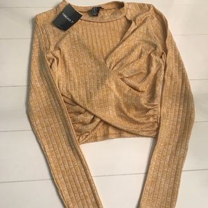 Mustard Yellow Crop Top